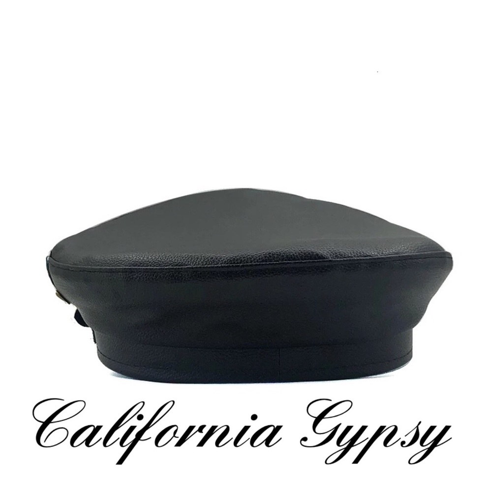Gypsy Retro Newspaper Baker Boy Belt Hat - Picture 6 of 7